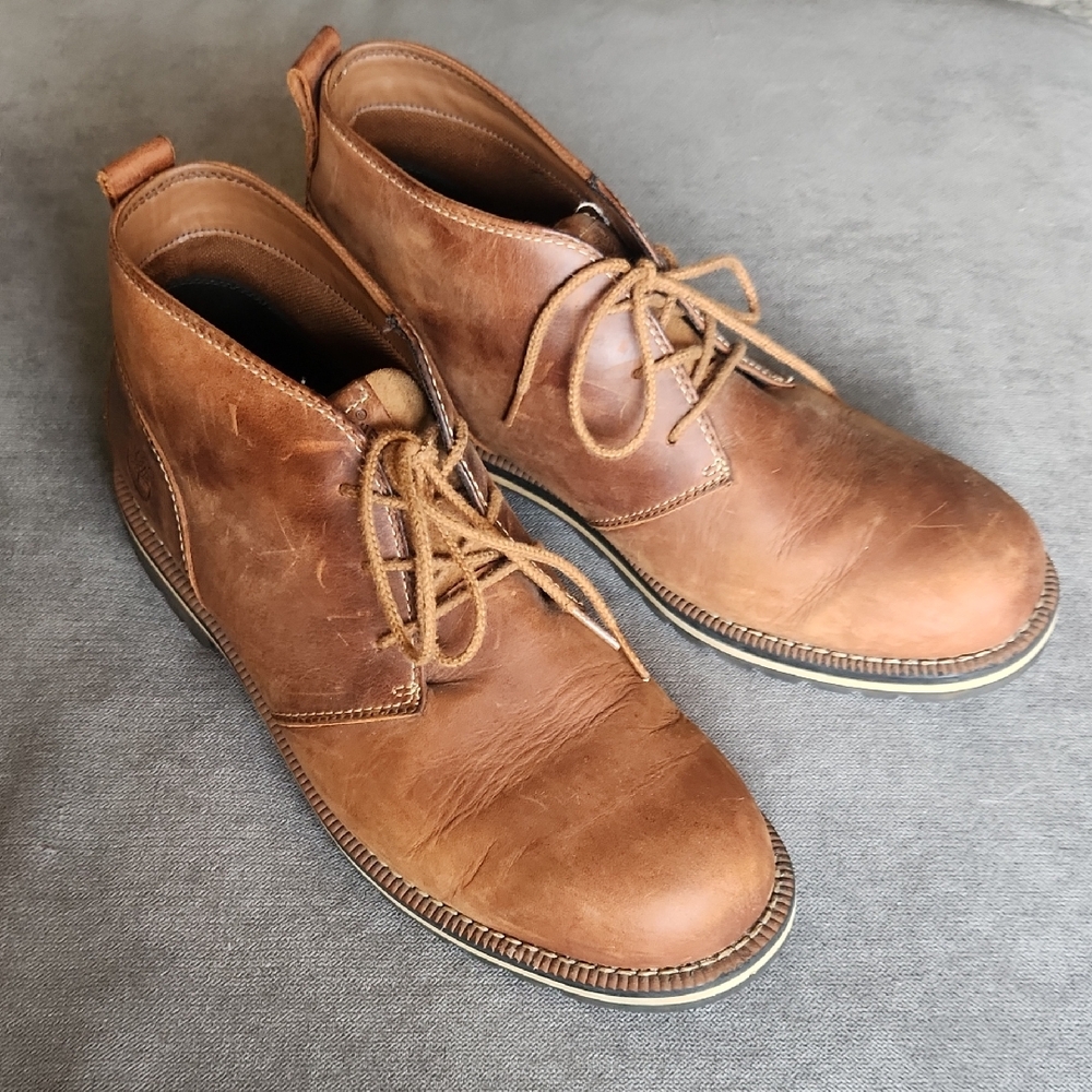 Timberland Tan Leather Chukka Boots Size 11.5